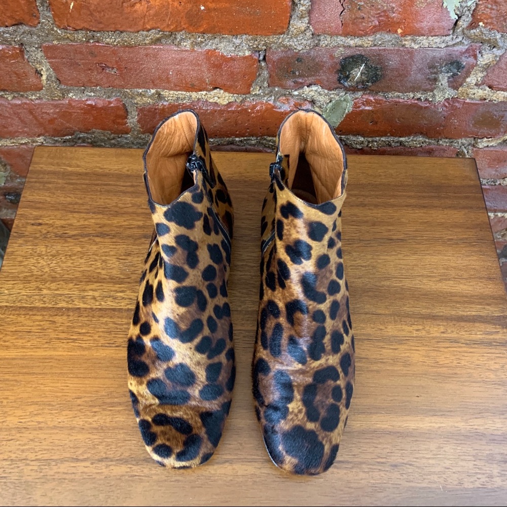 Bettye Muller leopard print booties
